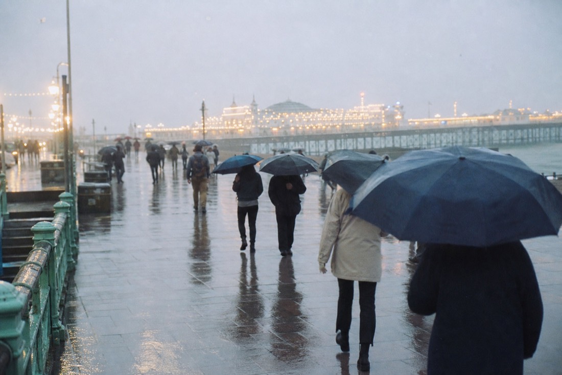Does the open-top bus run in the rain, and does it help? in Brighton