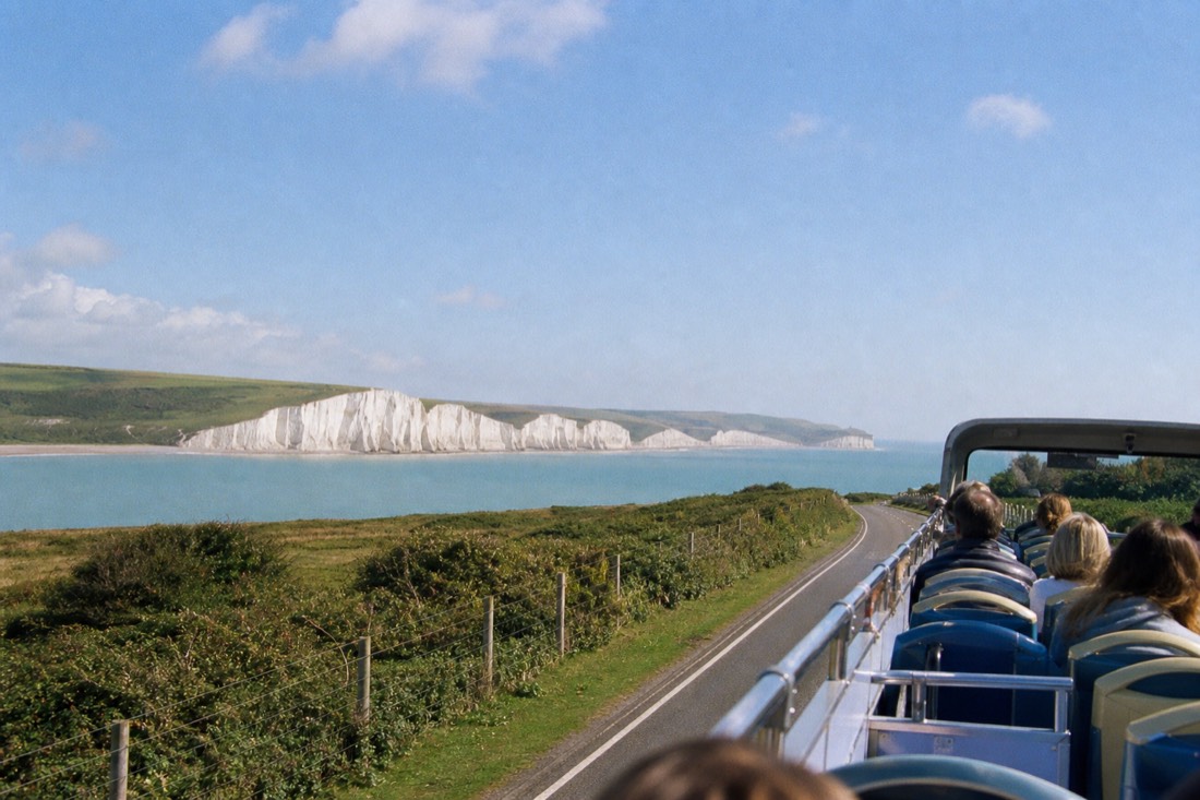 How long does the Brighton to Eastbourne bus take, and how much? in Brighton
