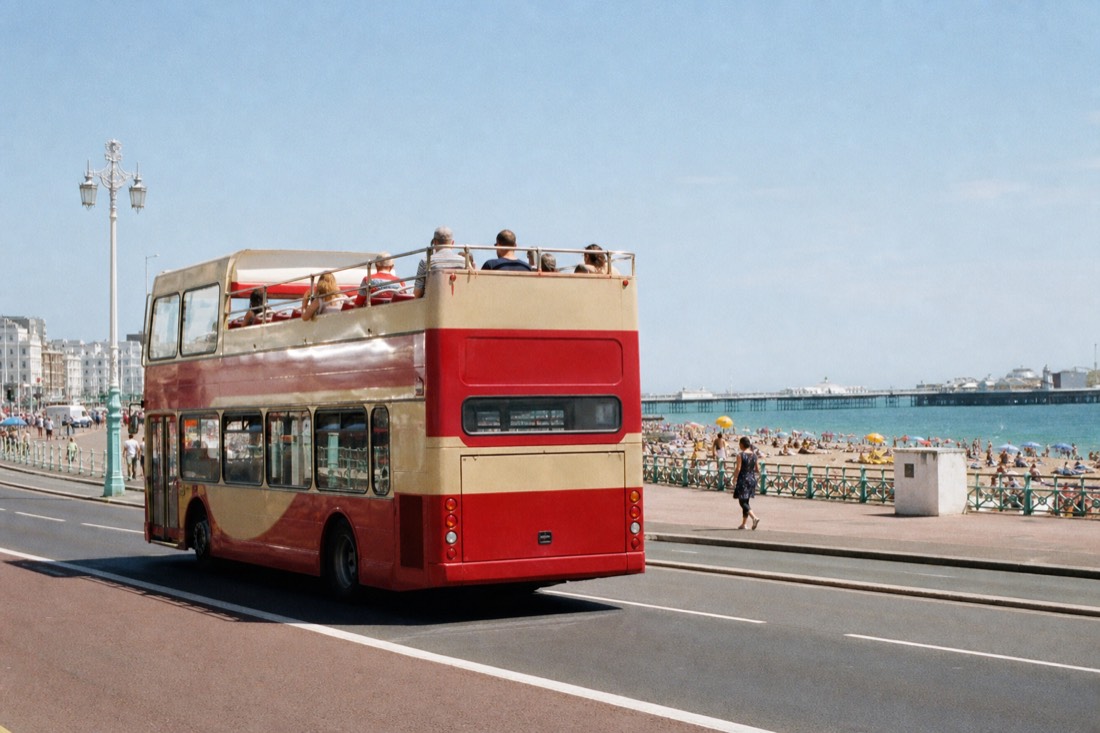 What is the Brighton open-top sightseeing bus? in Brighton